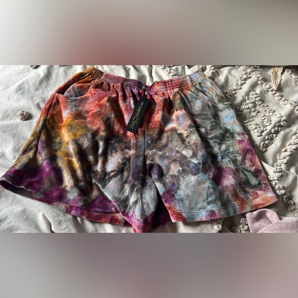 of earth and salt velour shorts